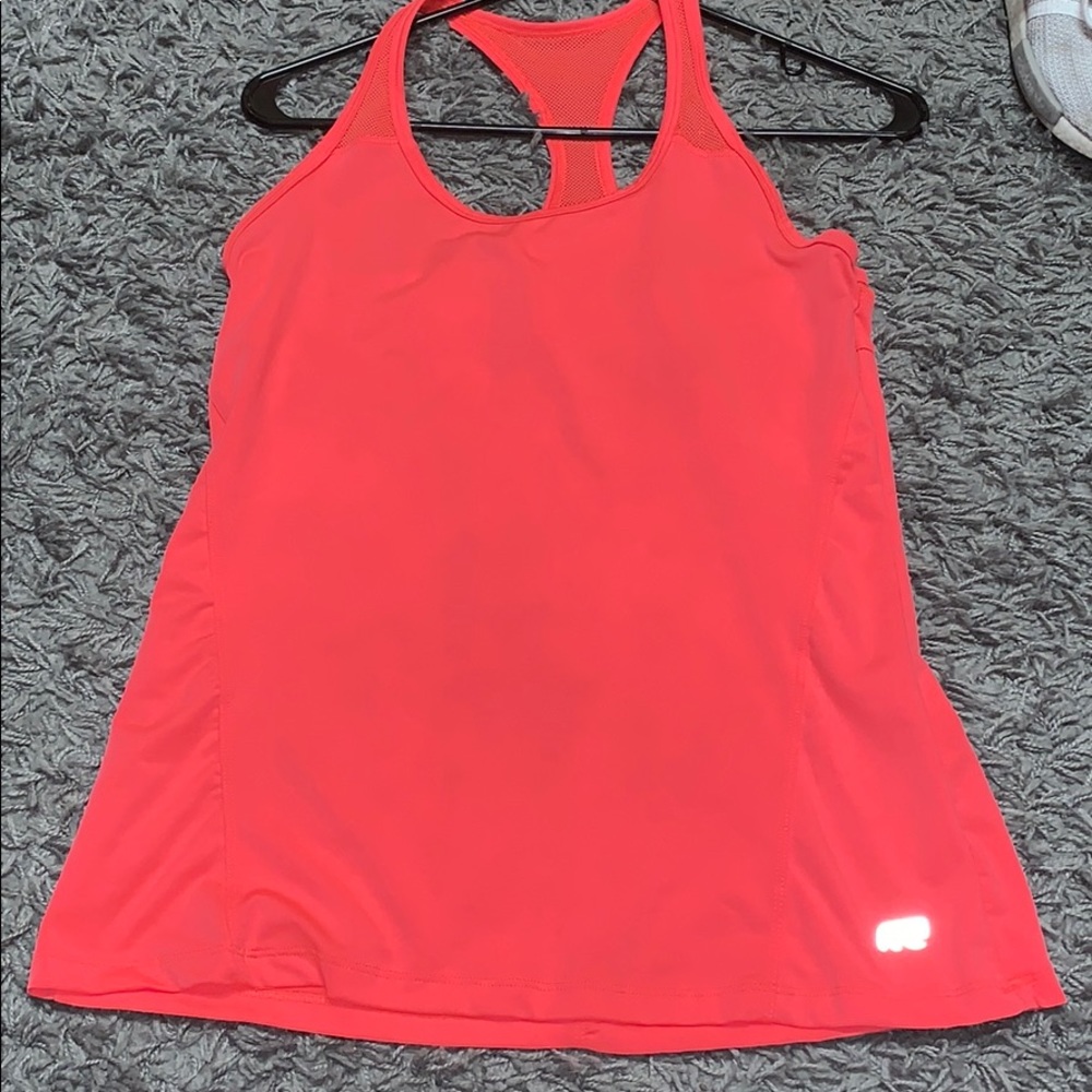 Coral athletic tank